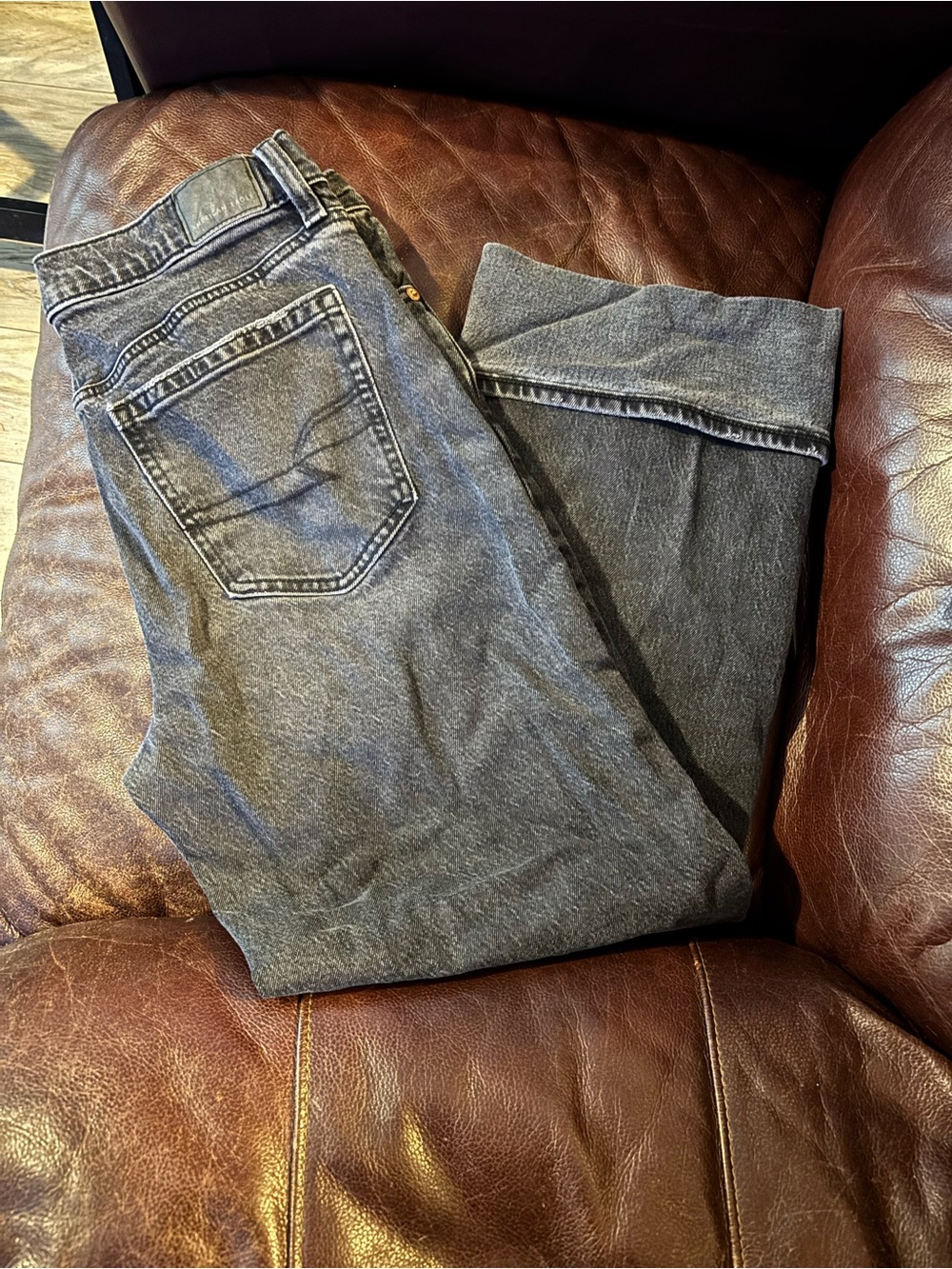 American Eagle Black Washed Jeans